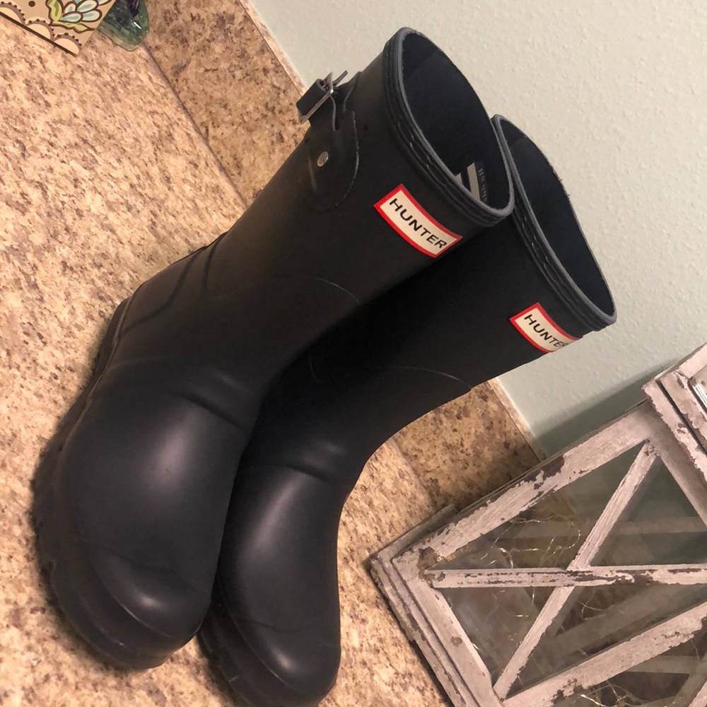 Navy Hunter boots